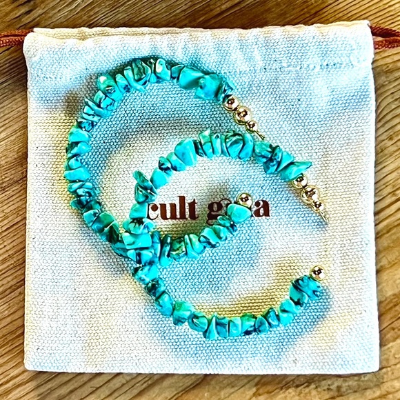 🌺🎉HP🎉🌺 NWT Cult Gaia Shirin Large Hoop Earrings
